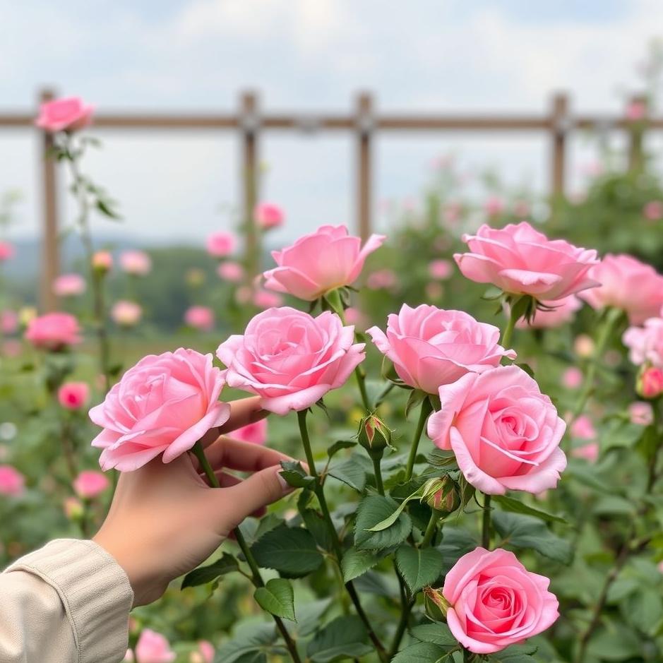 Dream : Picking pink roses in your dream