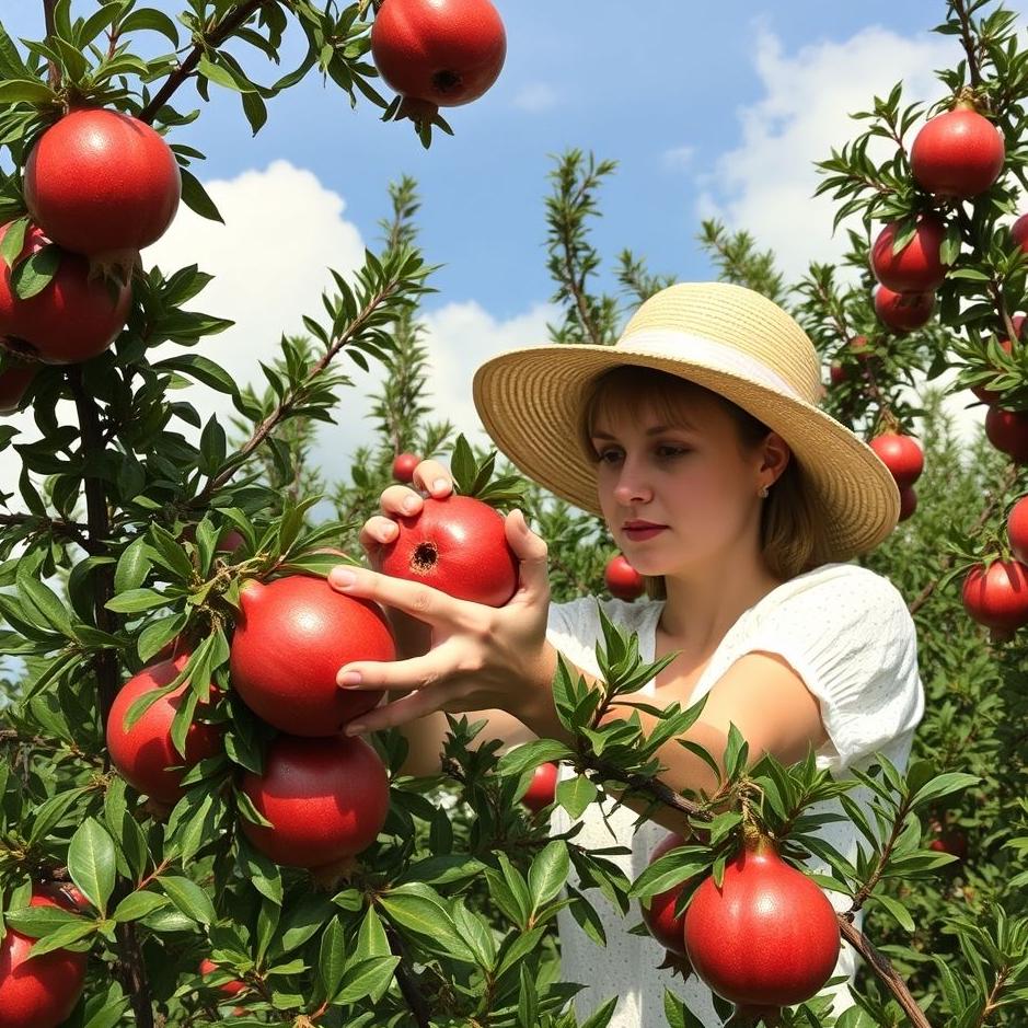 Dream : Picking pomegranates in a dream