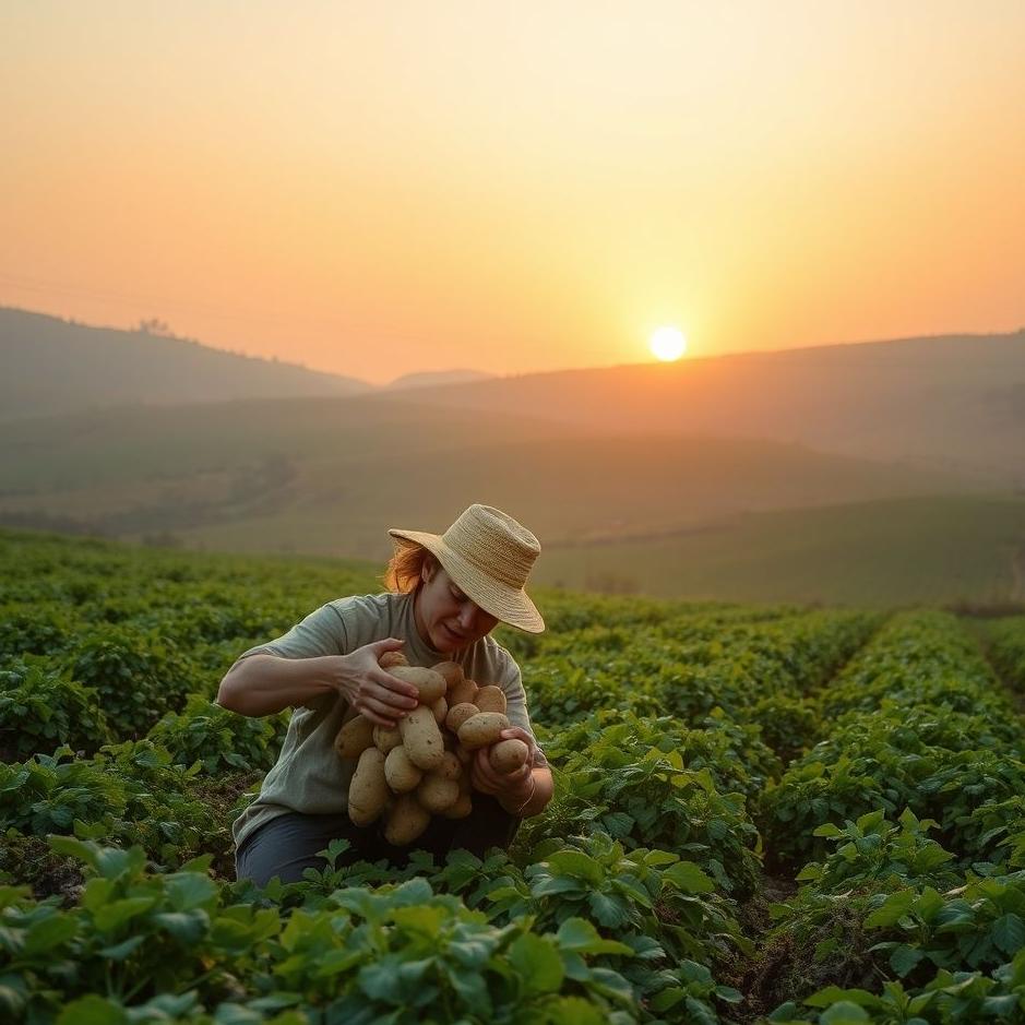 Dream : Picking potatoes in a dream