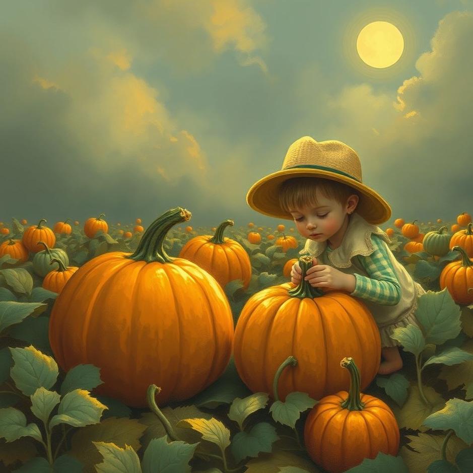 Dream : Picking pumpkins in a dream