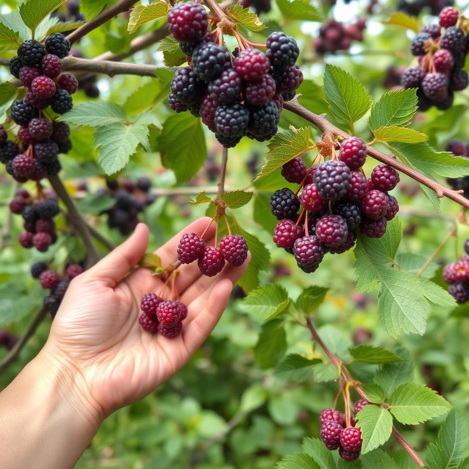 Dream : Picking purple mulberries in a dream