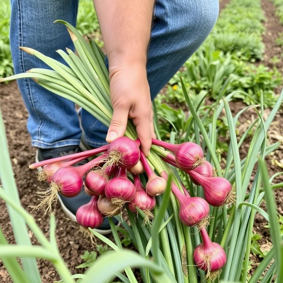 Dream : Picking red onions