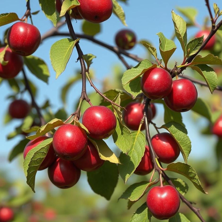 Dream : Picking red plums in a dream