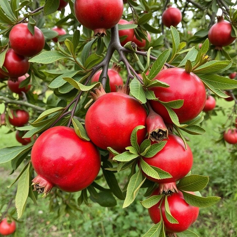 Dream : Picking red pomegranates