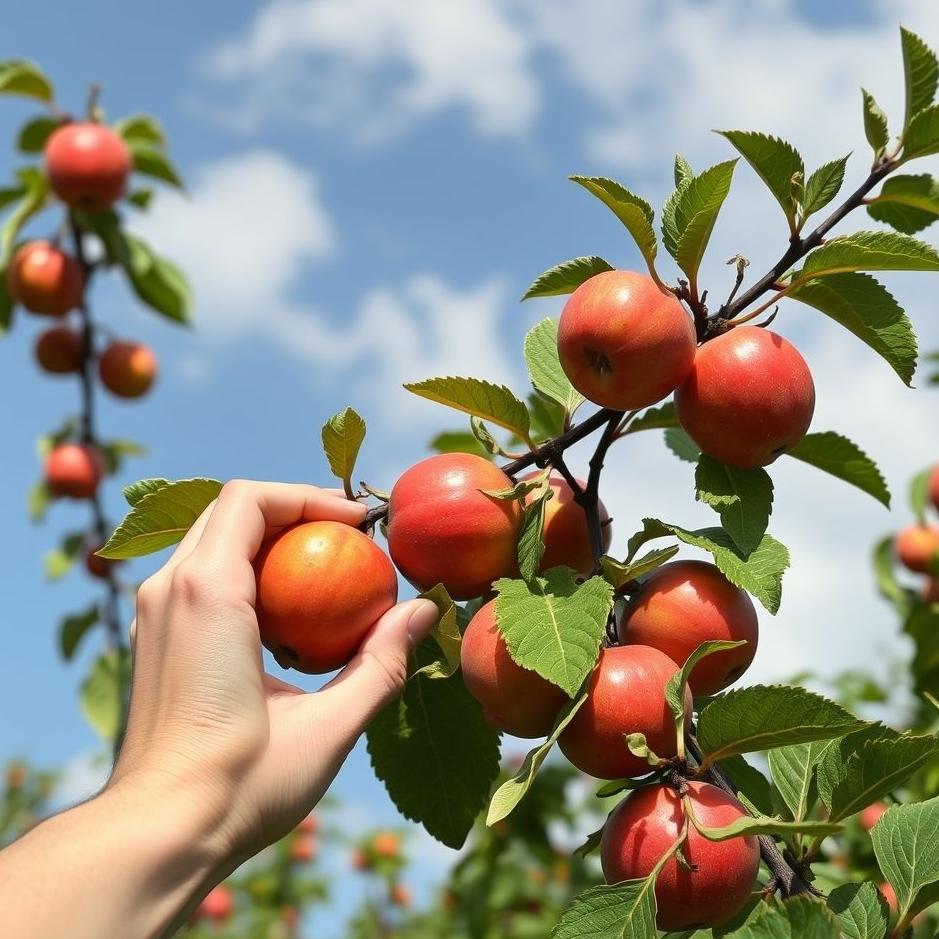 Dream : Picking ripe fruit in a dream