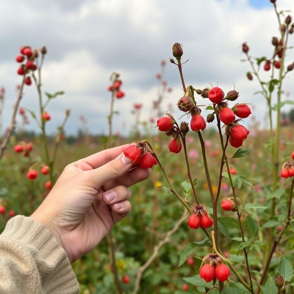Dream : Picking rosehips in a dream