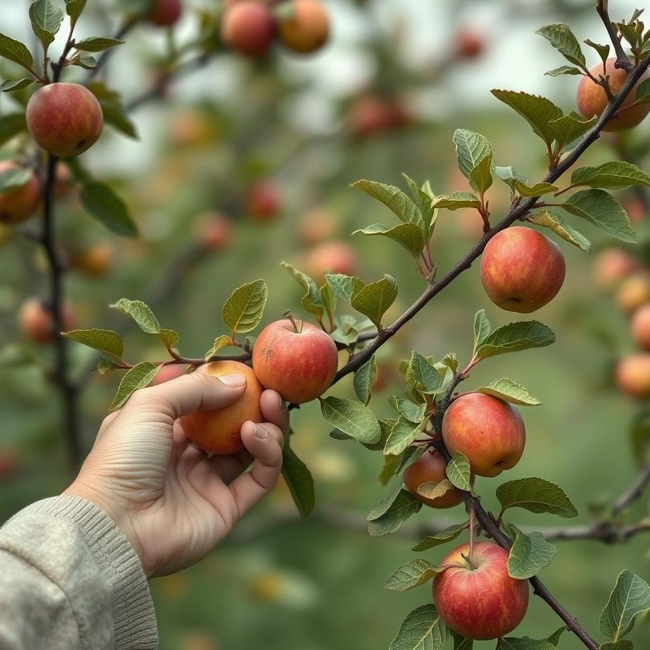 Dream : Picking small apples in a dream