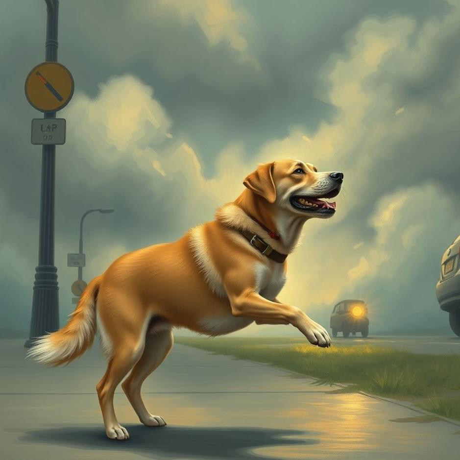 Dream : Picking up a dog from the street in a dream