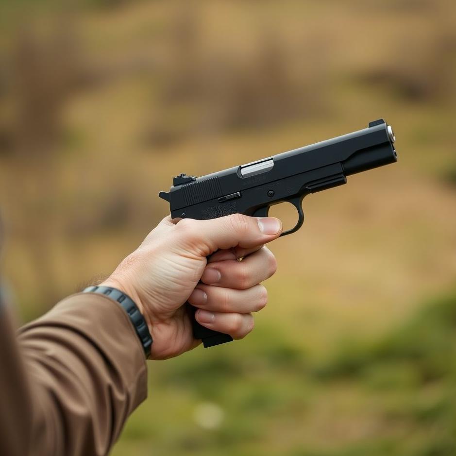 Dream : Picking up a gun from a man's hand 