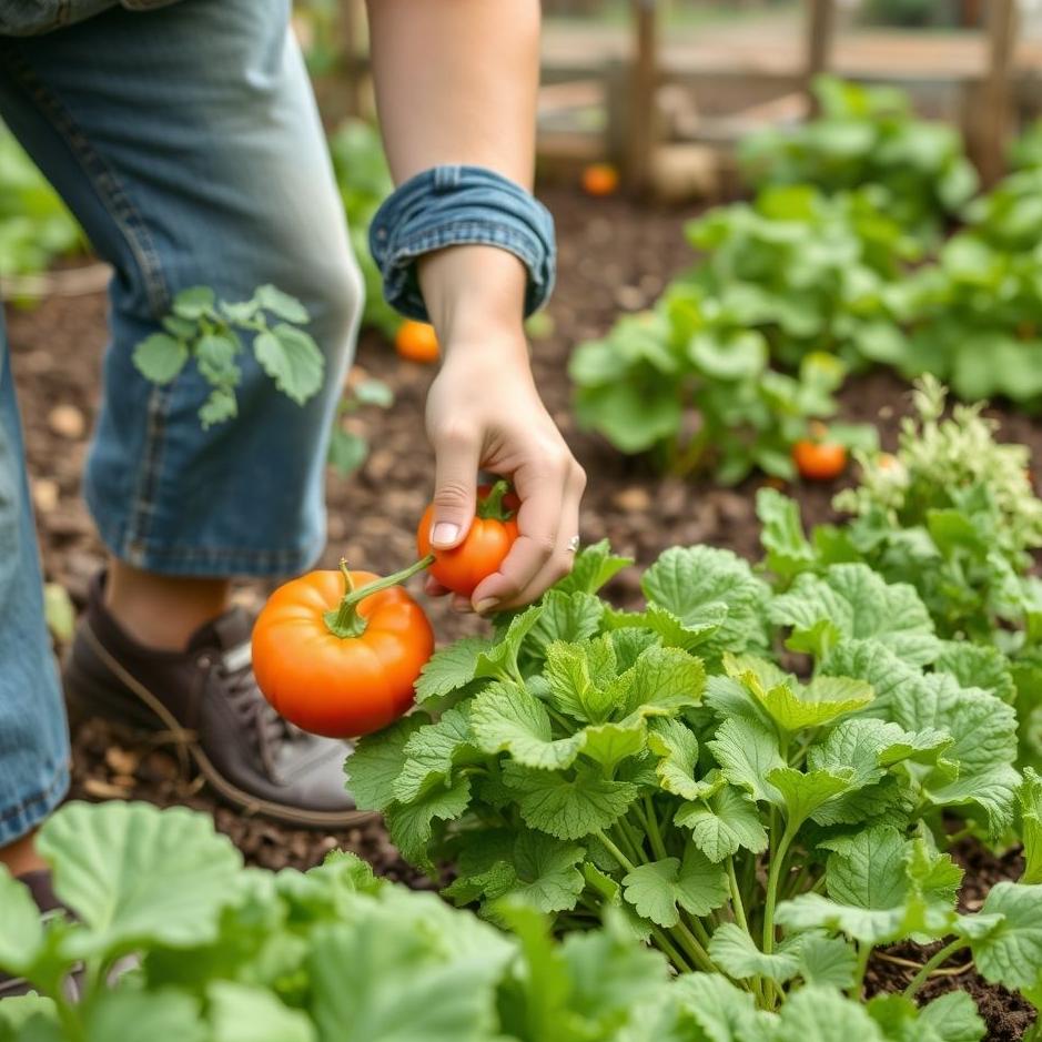 Dream : Picking vegetables from a vegetable garden