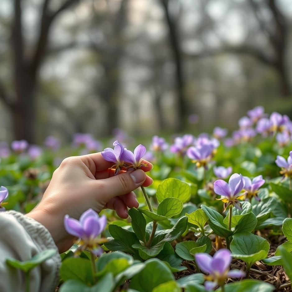 Dream : Picking violets in a dream