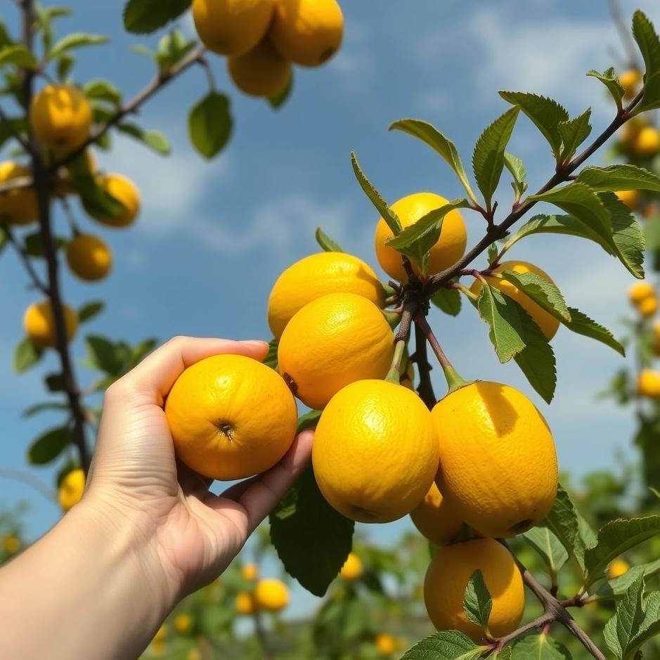 Dream : Picking yellow fruit in a dream