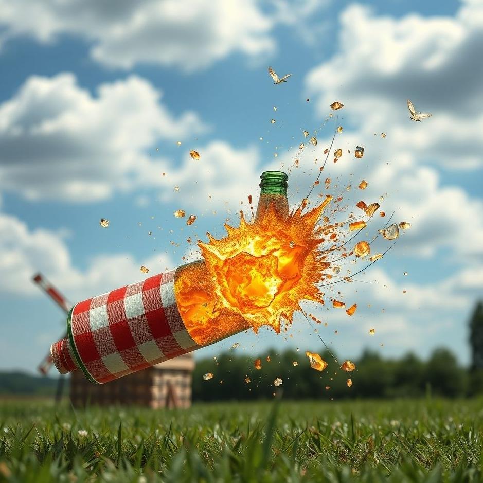 Dream : Picnic bottle exploding in a dream