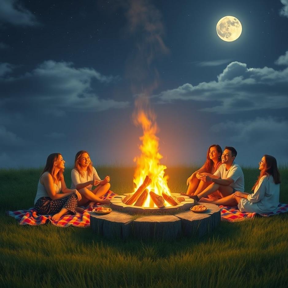 Dream : Picnic fire in a dream