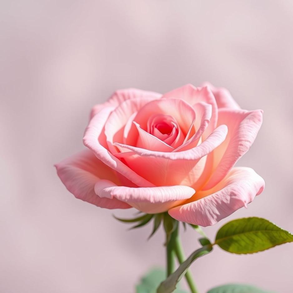 Dream : Picture of a pink rose in a dream