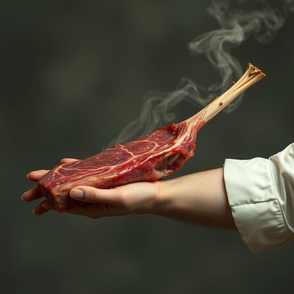 Dream : Piece of meat on the arm in a dream