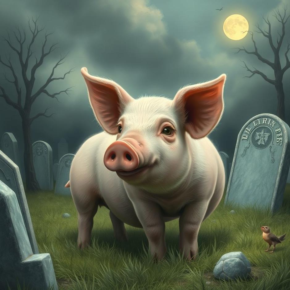Dream : Pig in a cemetery in a dream