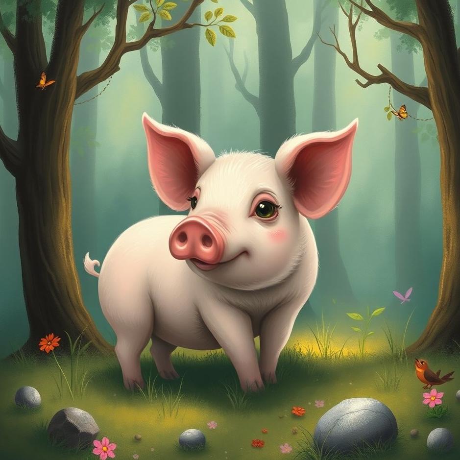 Dream : Pig in the forest in a dream