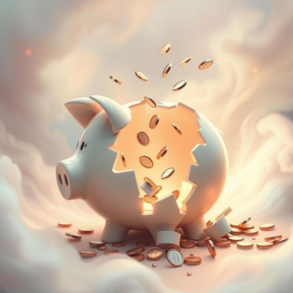 Dream : Piggy bank breaking in a dream