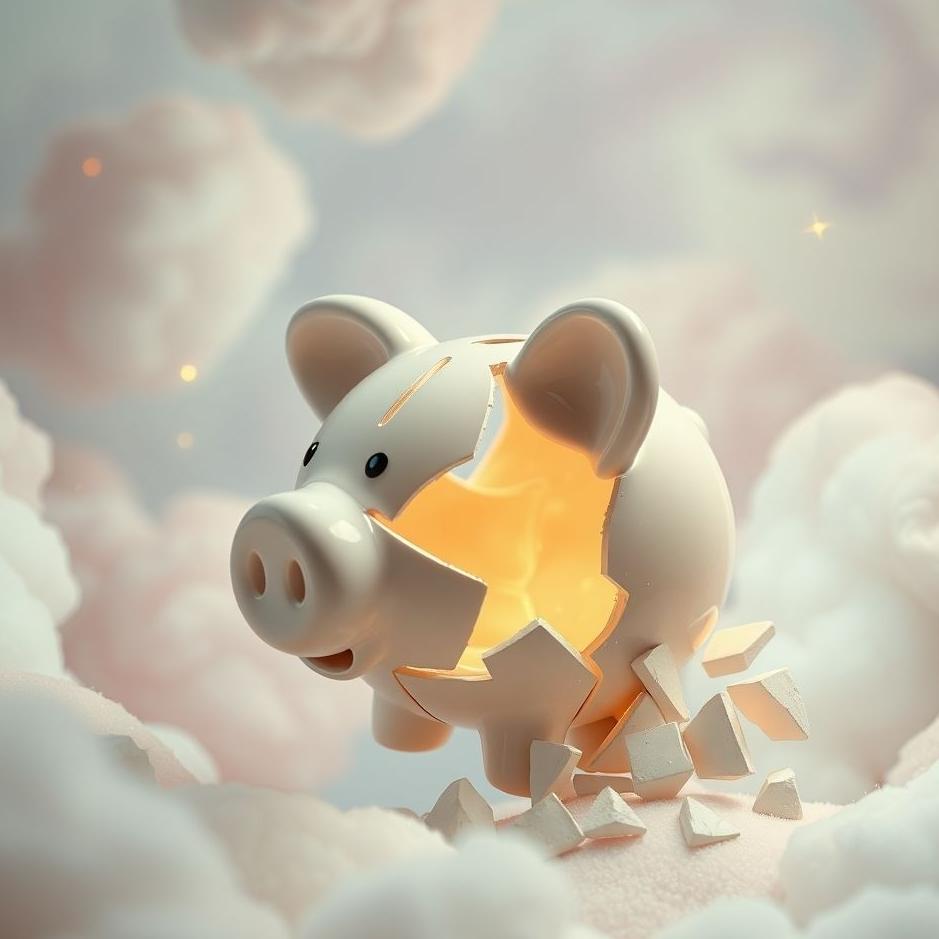 Dream : Piggy bank broken in a dream
