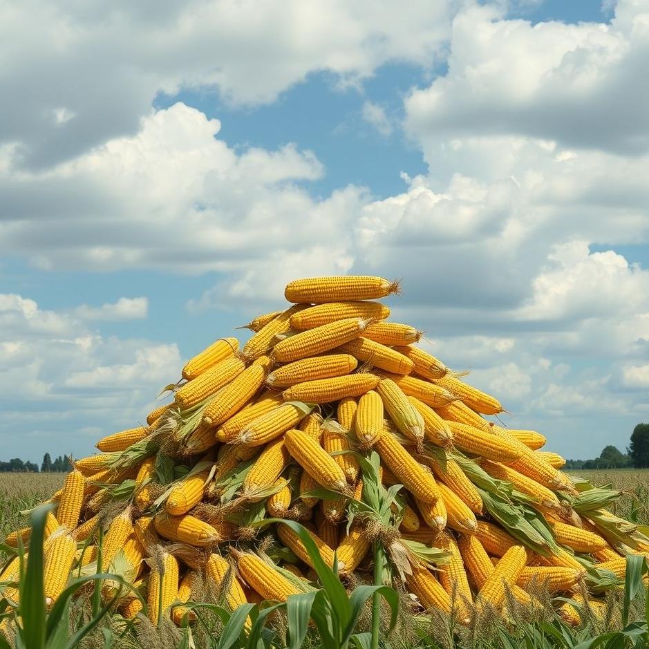 Dream : Pile of corn in a dream