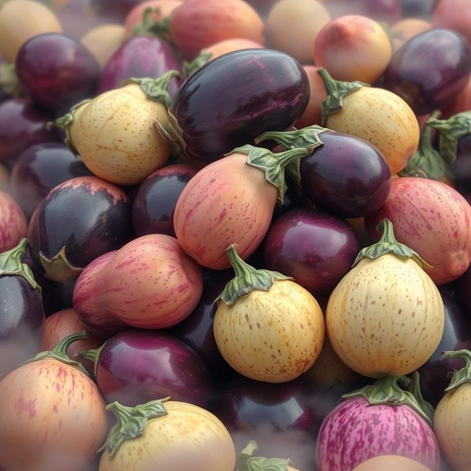 Dream : Pile of eggplants in a dream