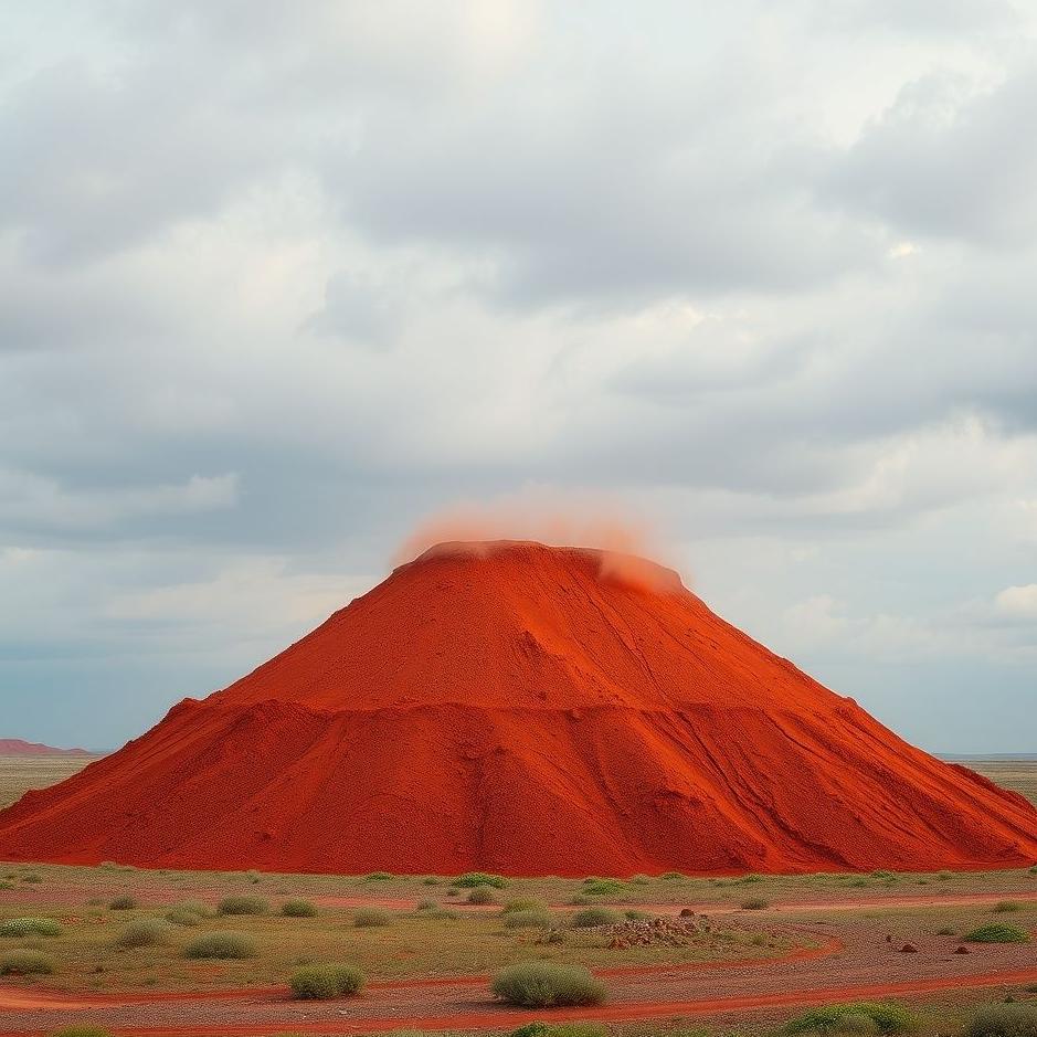 Dream : Pile of red soil in a dream