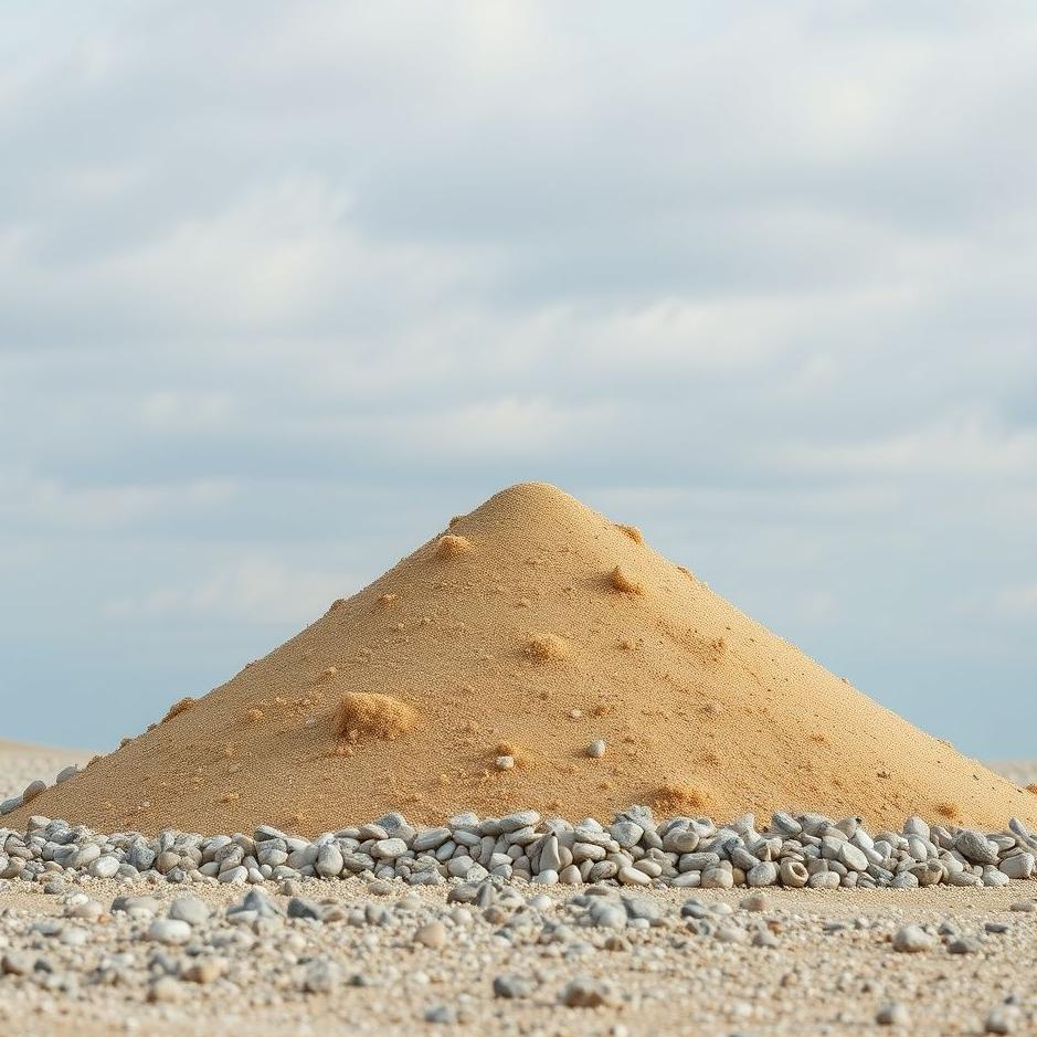 Dream : Pile of sand and gravel in a dream