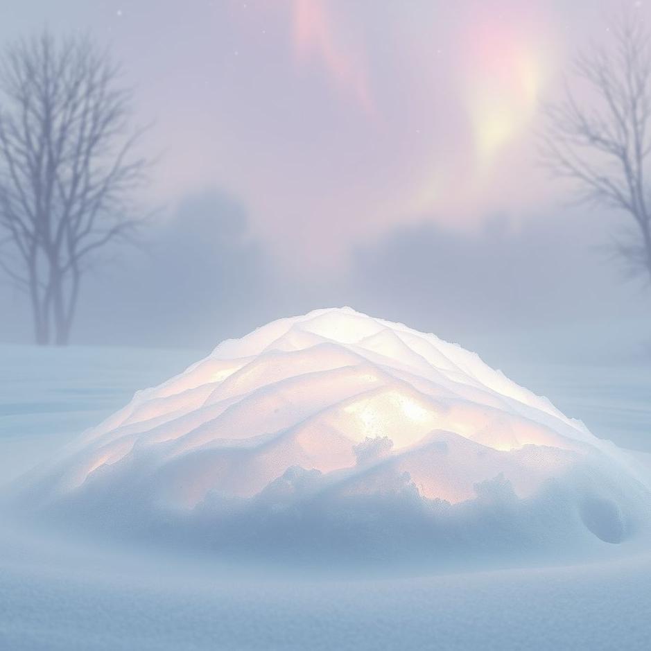 Dream : Pile of snow in a dream