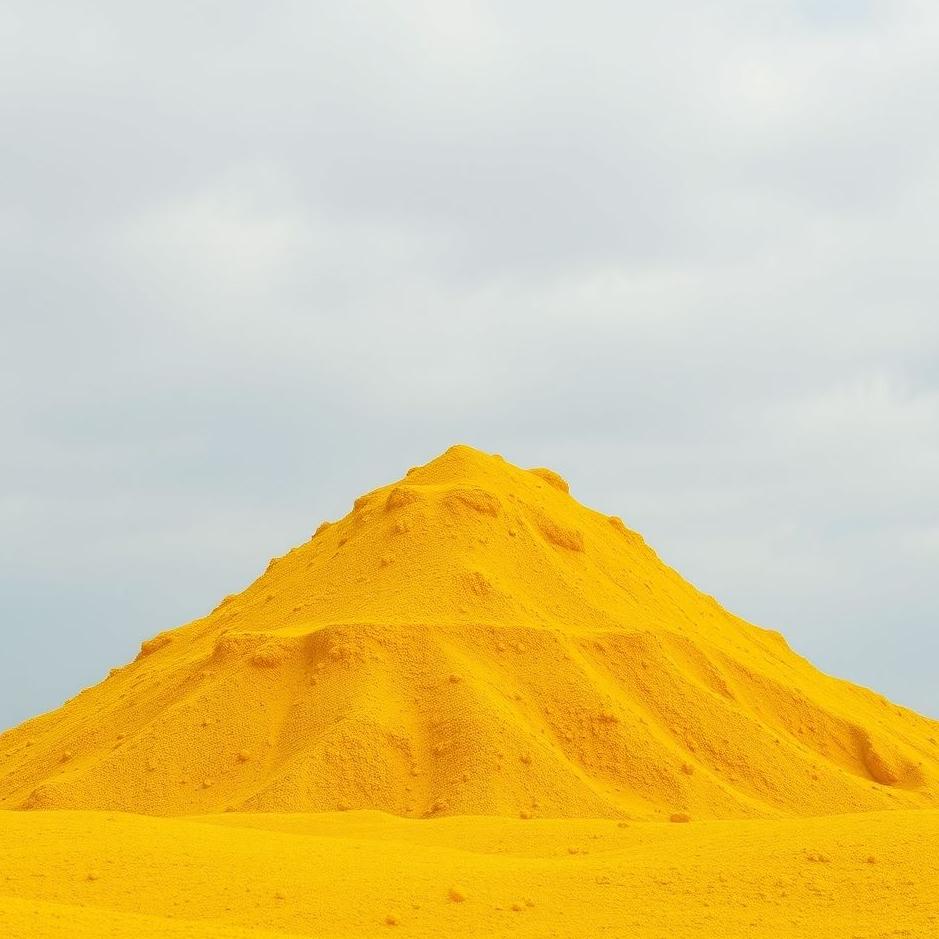 Dream : Pile of yellow soil in a dream
