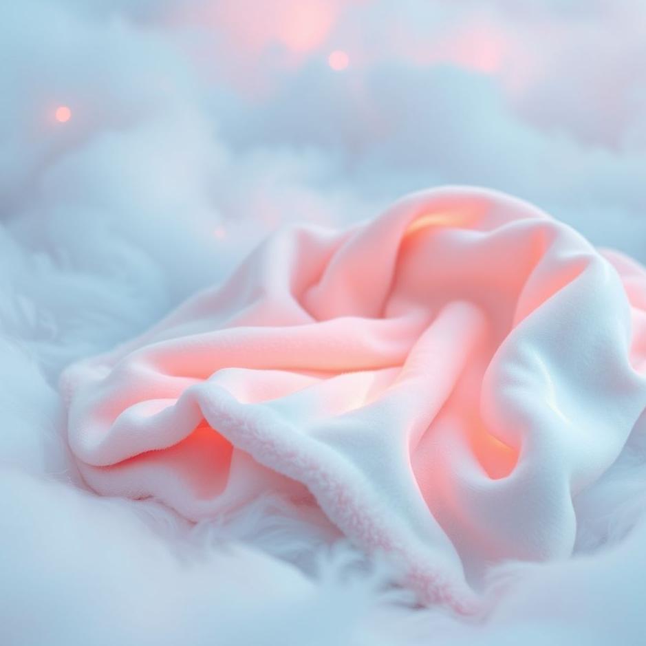 Dream : Pink and blue blanket in a dream
