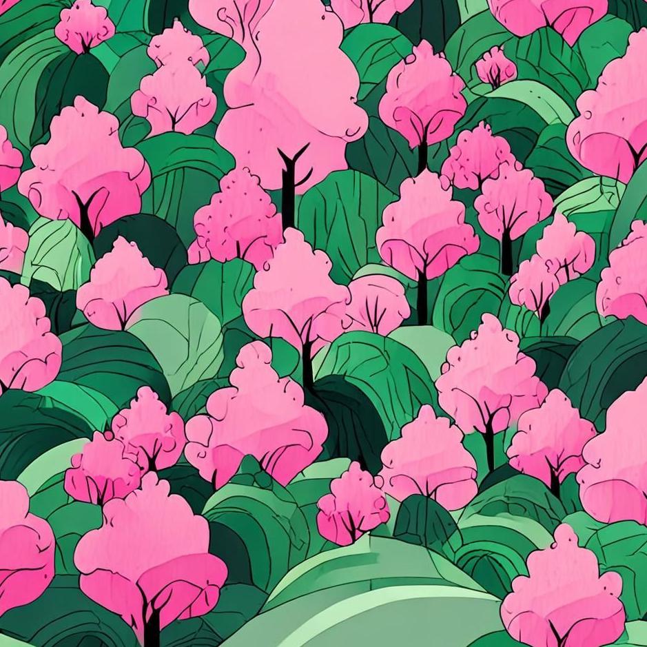 Dream : Pink and green color in a dream