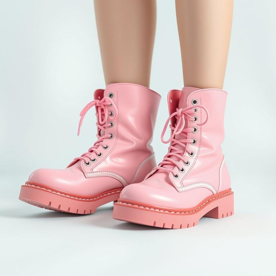 Dream : Pink and white booties in a dream
