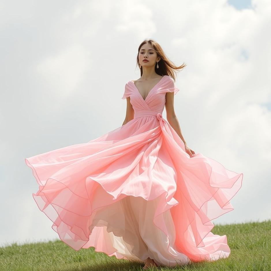 Dream : Pink and white dress in a dream