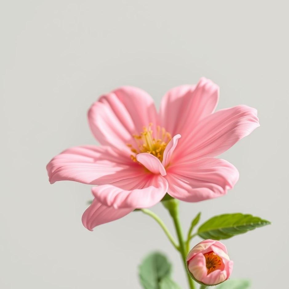 Dream : Pink artificial flower in a dream