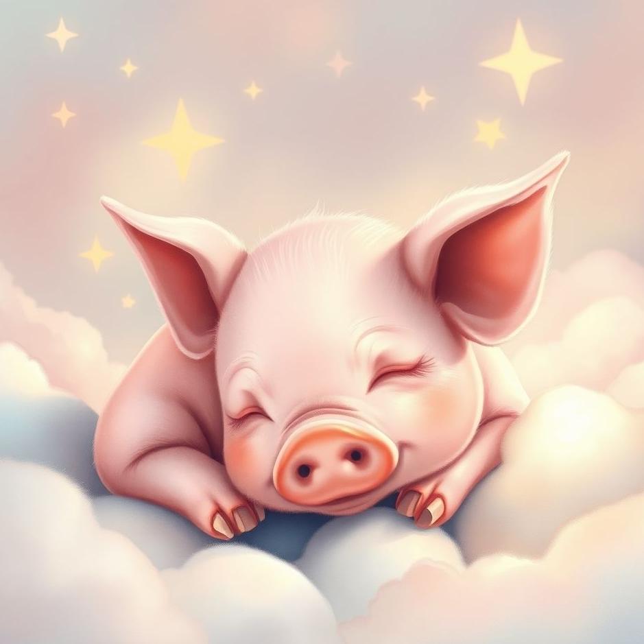 Dream : Pink baby pig in a dream