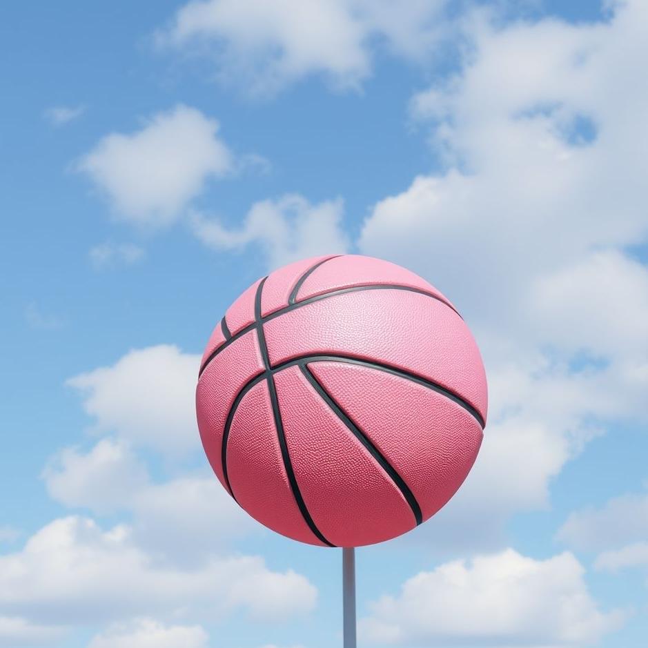 Dream : Pink basketball in a dream