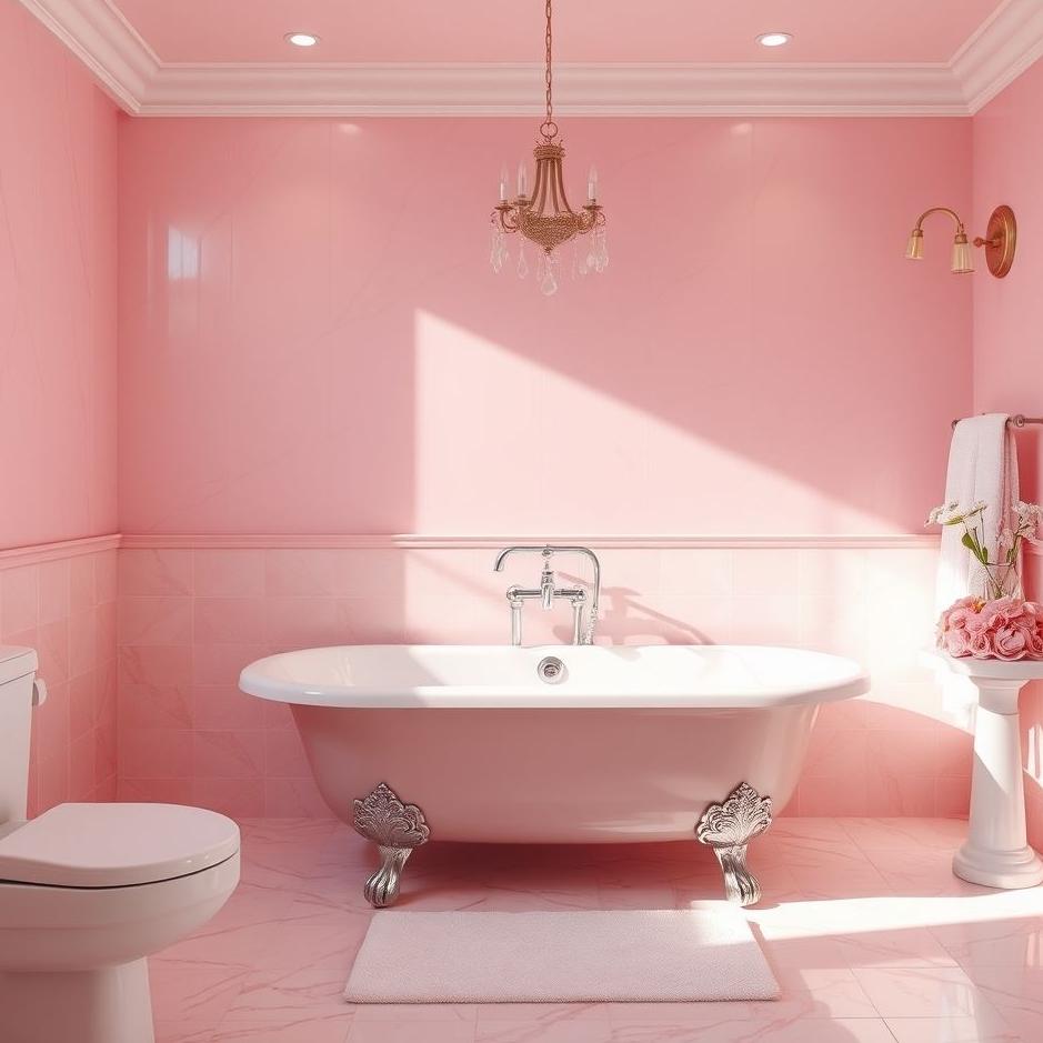 Dream : Pink bath in a dream