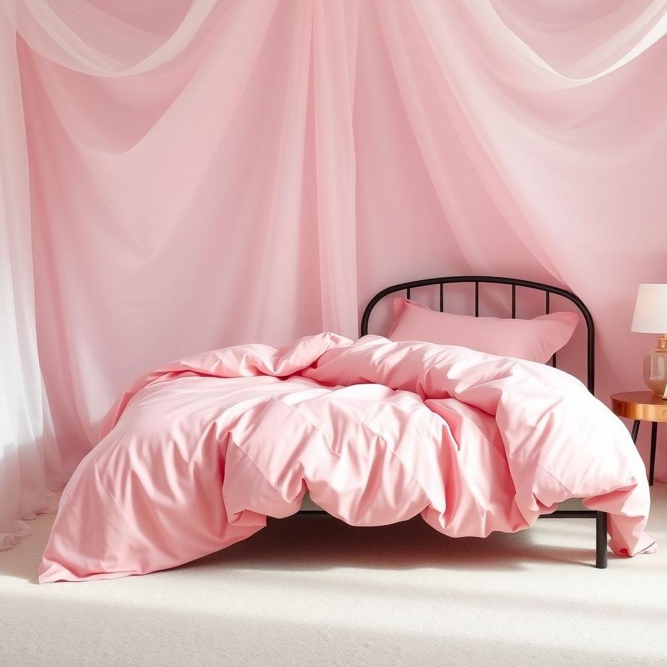 Dream : Pink bedspread in a dream