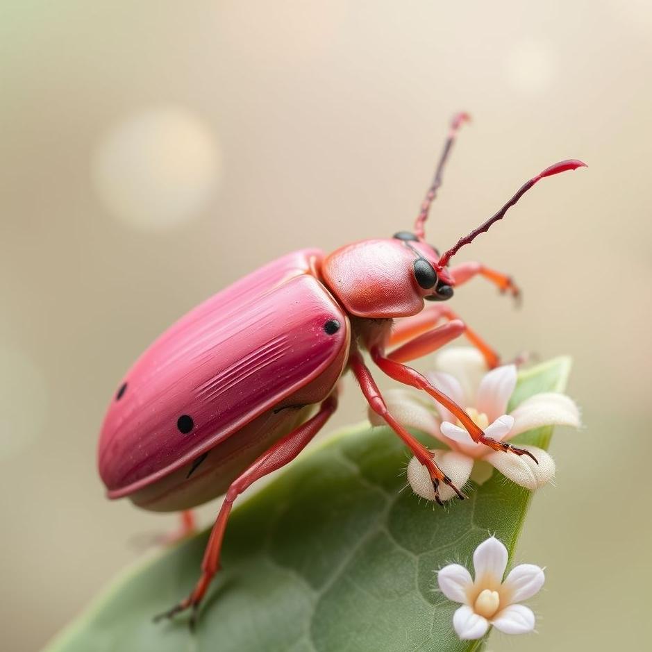 Dream : Pink beetle in a dream