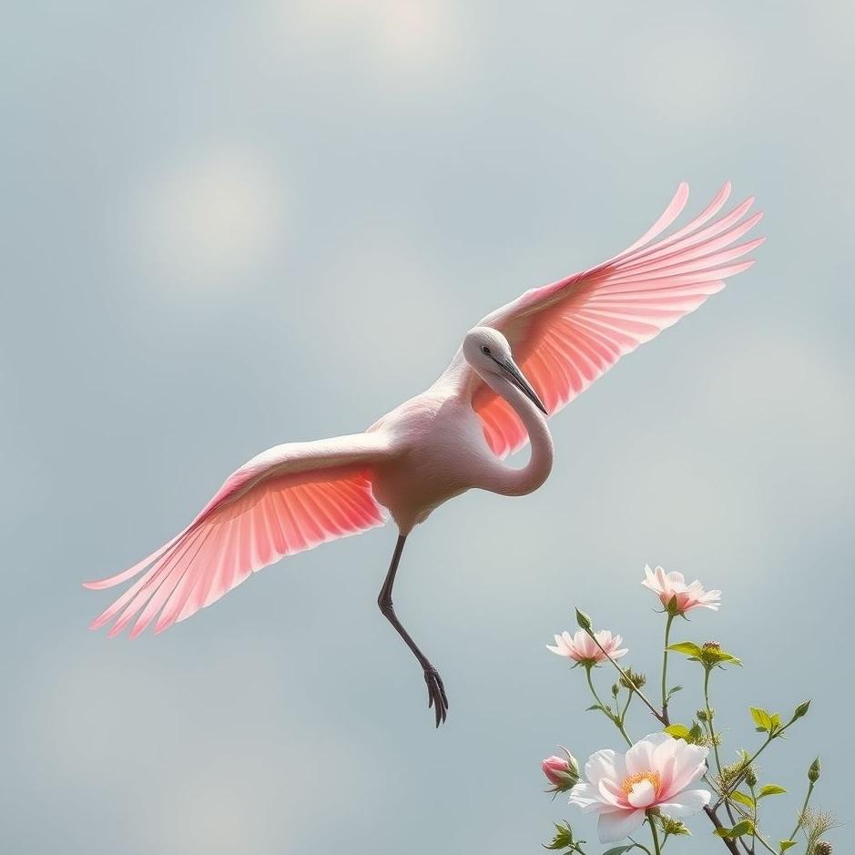 Dream : Pink bird in a dream