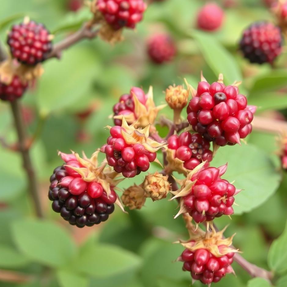 Dream : Pink blackberries in a dream