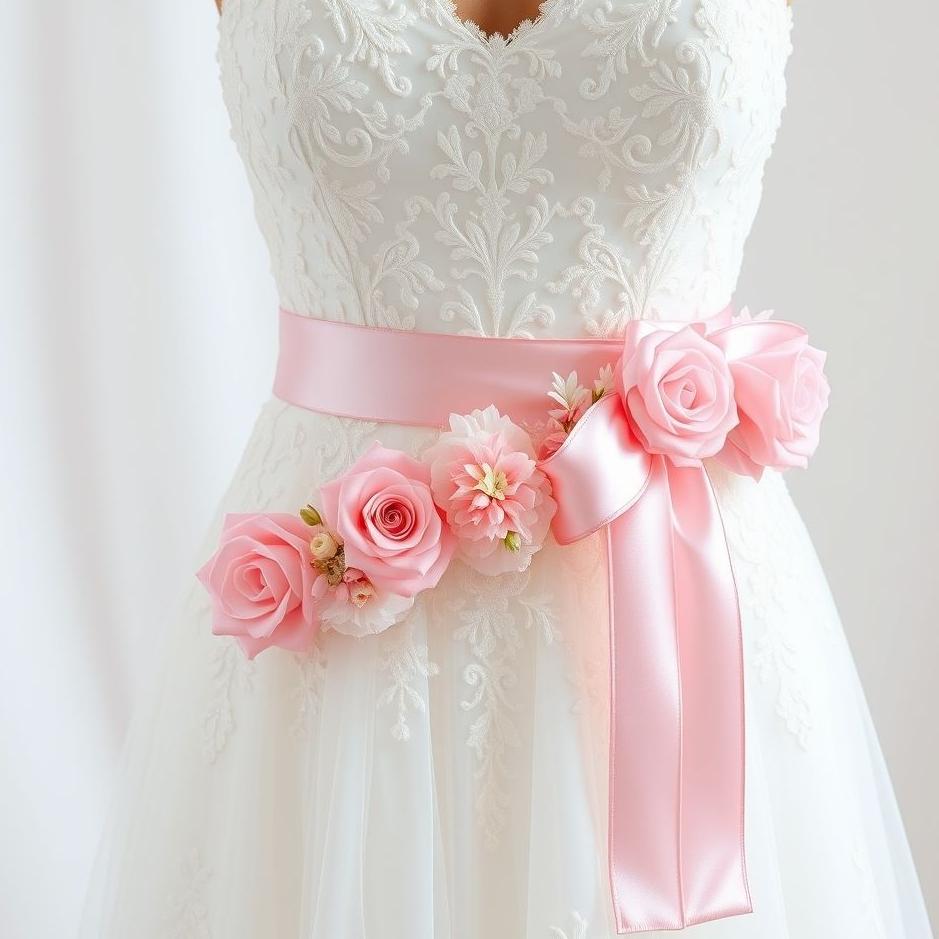 Dream : Pink bridal sash in a dream