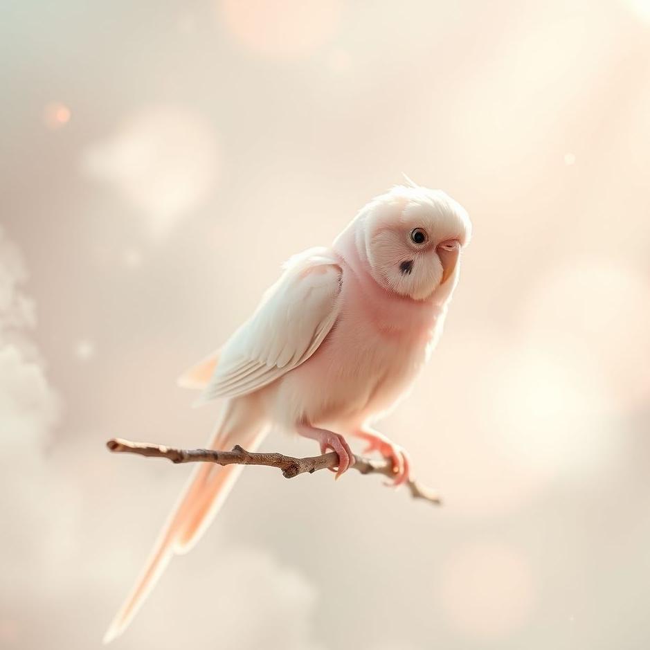 Dream : Pink budgie in a dream