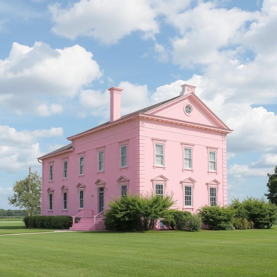 Dream : Pink building in a dream