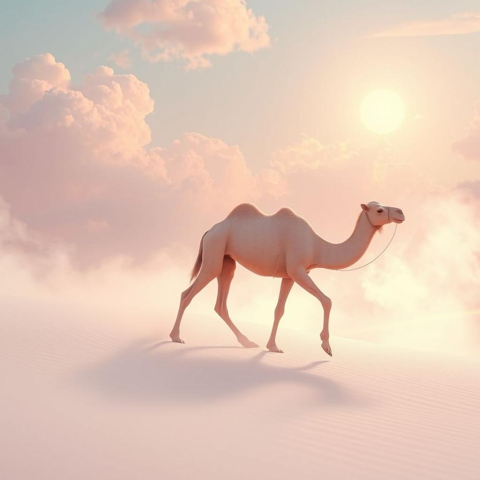 Dream : Pink camel in a dream