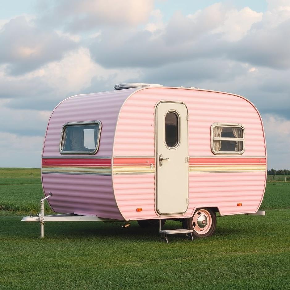 Dream : Pink caravan in a dream