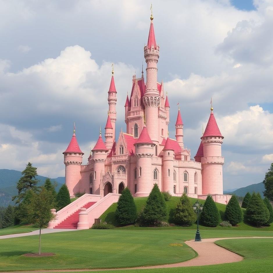 Dream : Pink castle in a dream