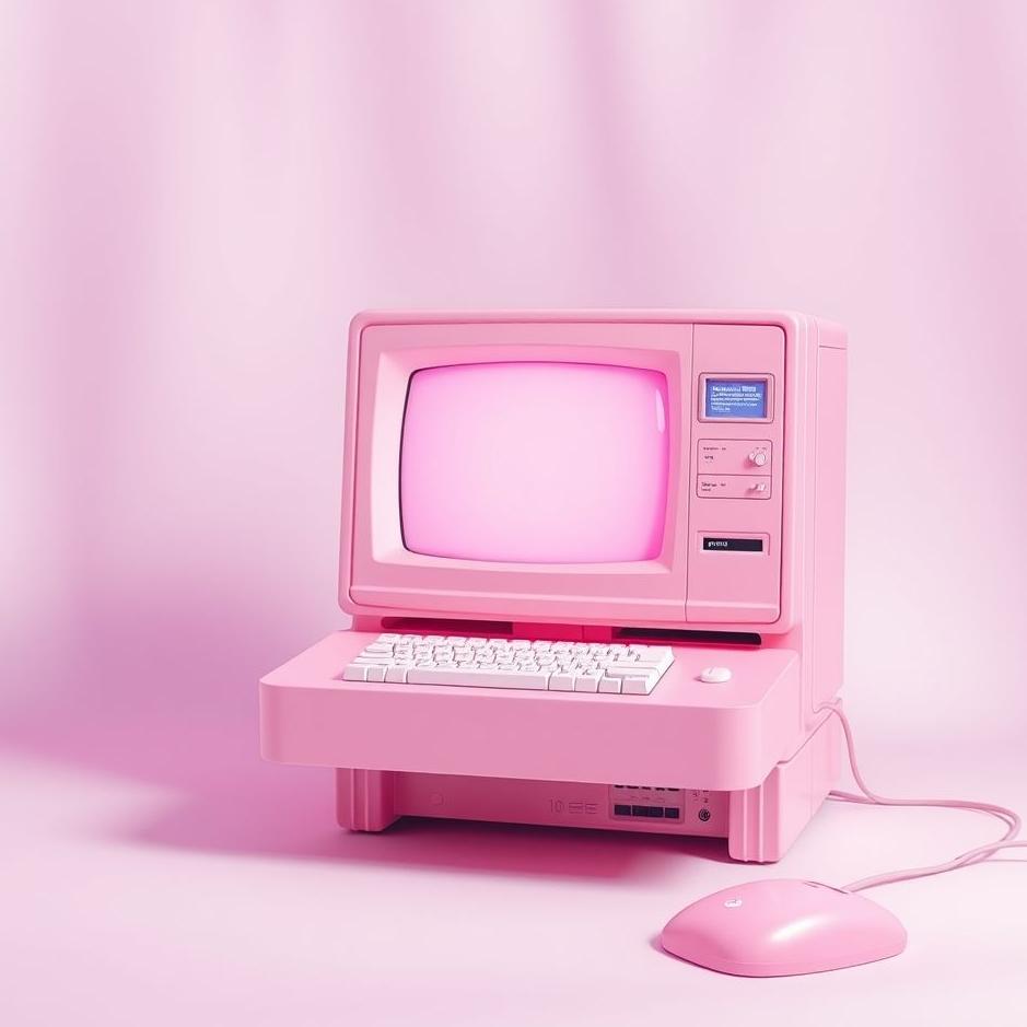 Dream : Pink computer in a dream