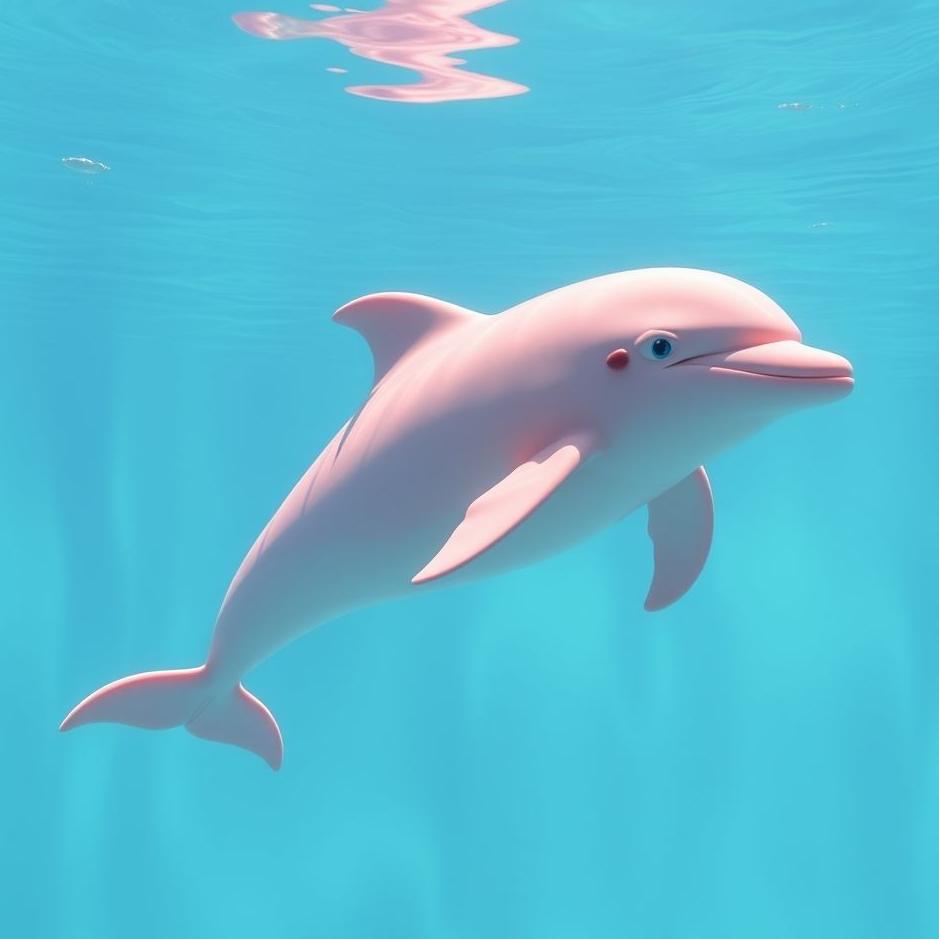 Dream : Pink dolphin in a dream